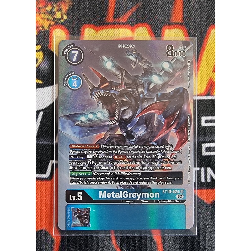 Digimon Card Xros Encounter MetalGreymon Alt Art BT10-024 SR