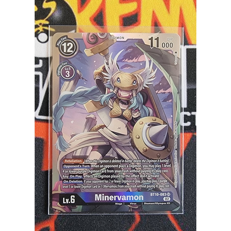 Digimon Card Xros Encounter Minervamon BT10-083 SR
