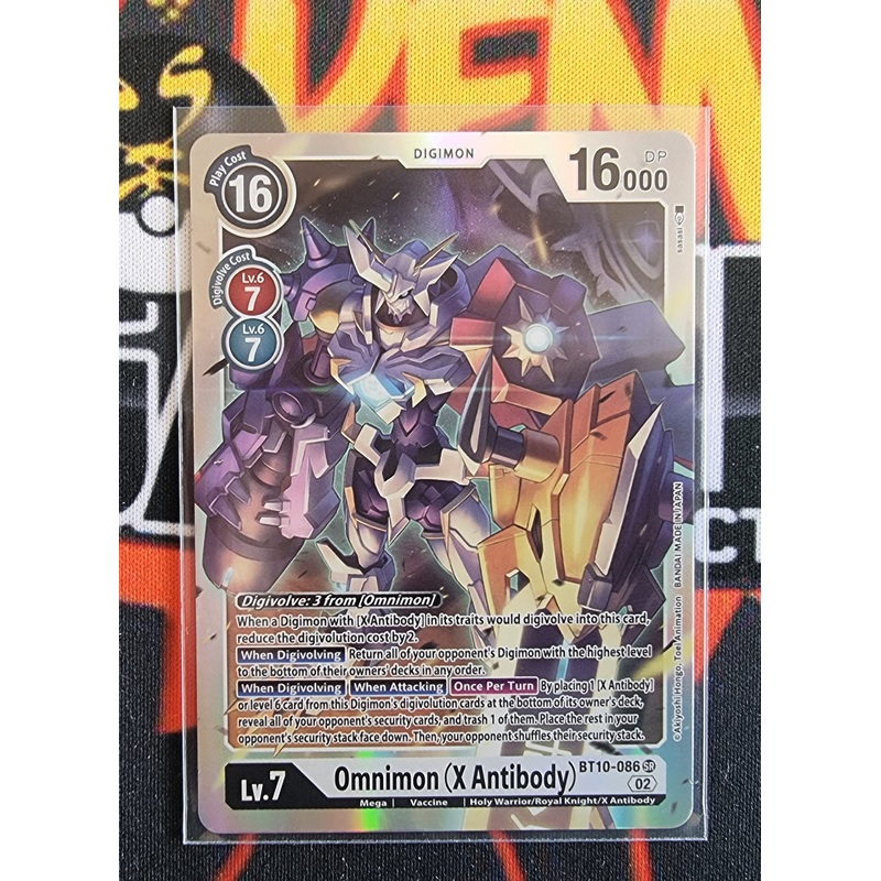 Digimon Card Xros Encounter Omnimon (X Antibody) BT10-086 SR