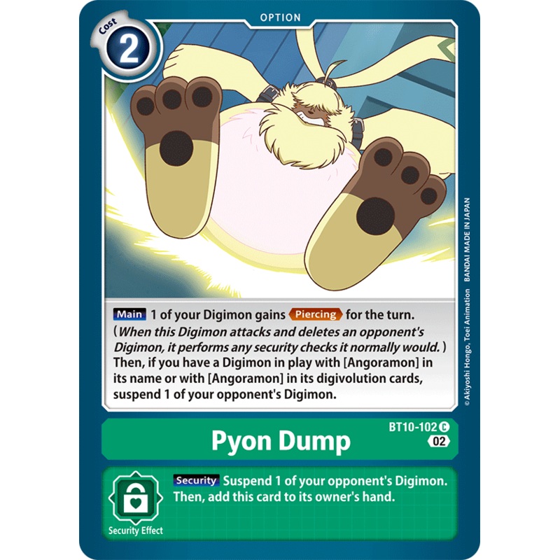 Digimon Card Xros Encounter Pyon Dump BT10-102 C