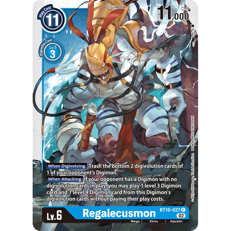 Digimon Card Xros Encounter Regalecusmon BT10-027 C