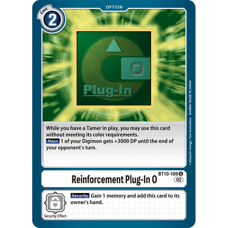 Digimon Card Xros Encounter Reinforcement Plug-In O BT10-109 U