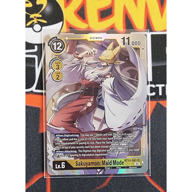 Digimon Card Xros Encounter Sakuyamon: Maid Mode BT10-041 SR