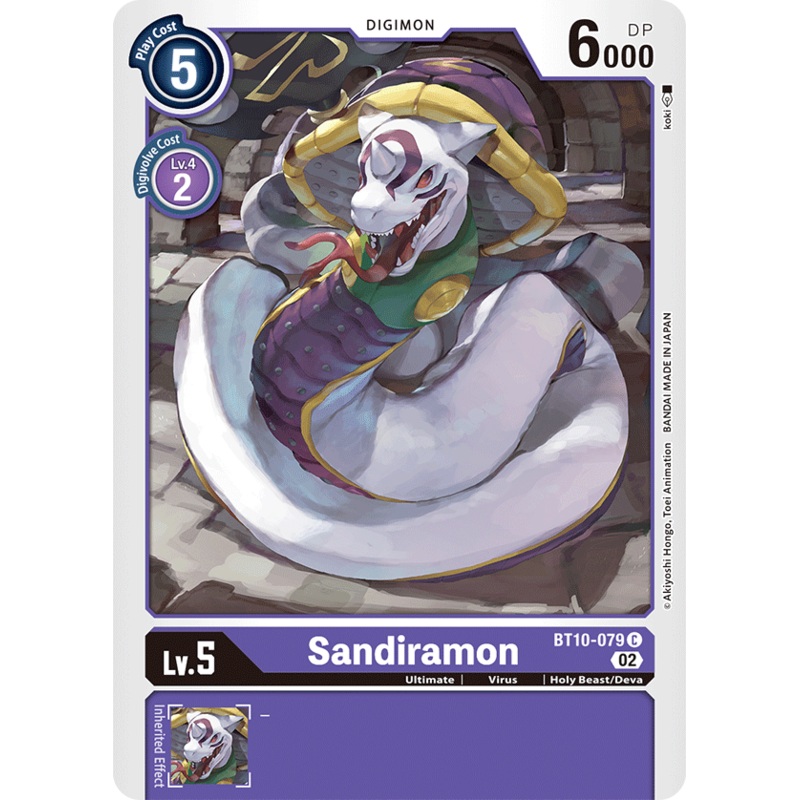Digimon Card Xros Encounter Sandiramon BT10-079 C