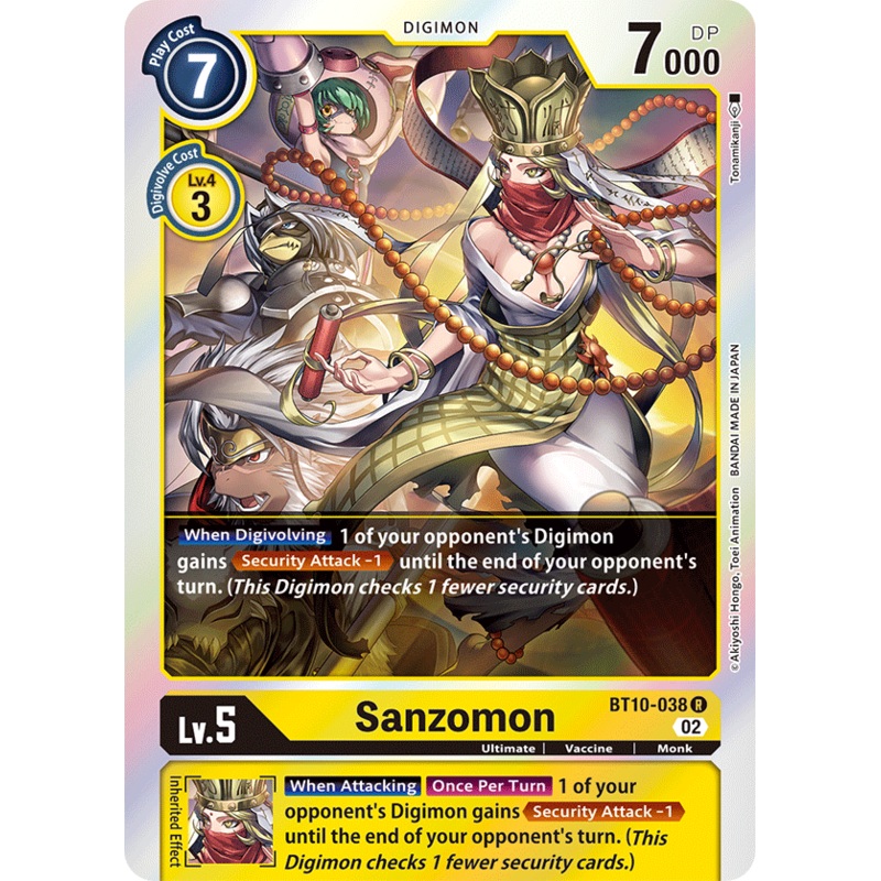 Digimon Card Xros Encounter Sanzomon BT10-038 R