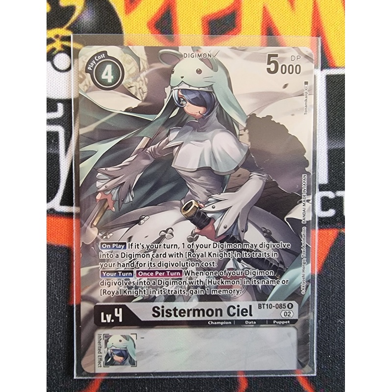 Digimon Card Xros Encounter Sistermon Ciel Alt Art BT10-085 R