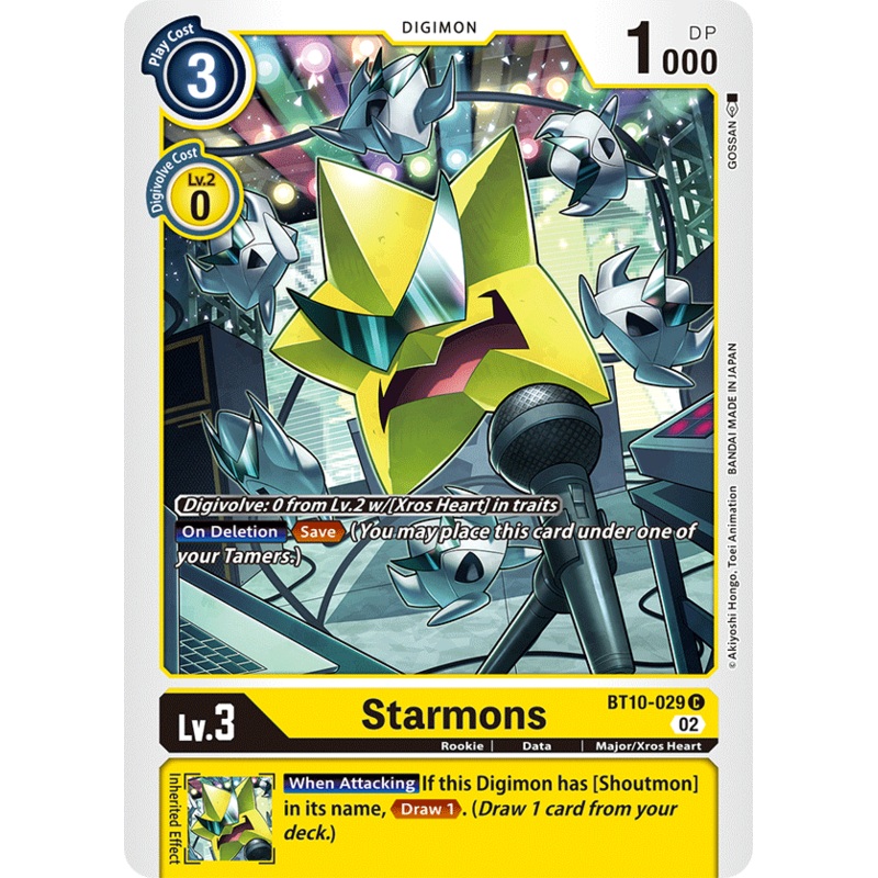 Digimon Card Xros Encounter Starmons BT10-029 C