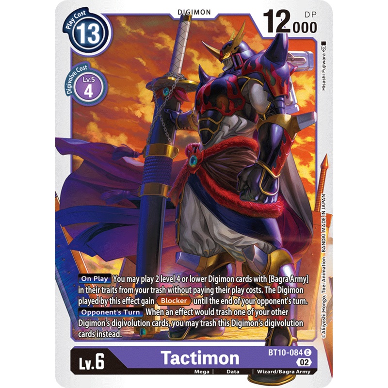 Digimon Card Xros Encounter Tactimon BT10-084 C