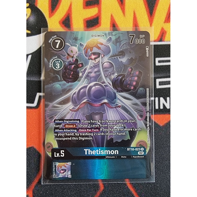 Digimon Card Xros Encounter Thetismon Alt Art BT10-023 R