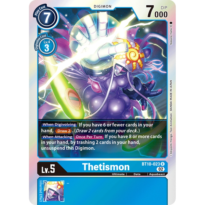 Digimon Card Xros Encounter Thetismon BT10-023 R