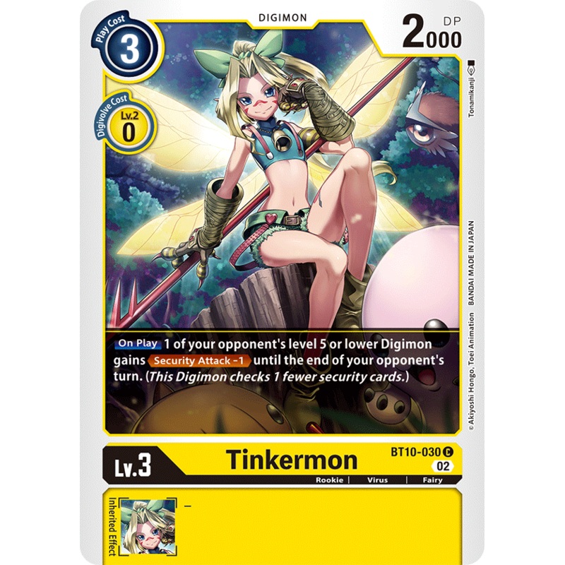 Digimon Card Xros Encounter Tinkermon BT10-030 C