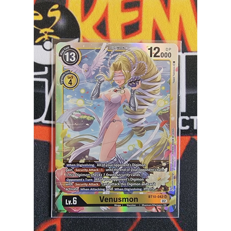 Digimon Card Xros Encounter Venusmon BT10-042 SR