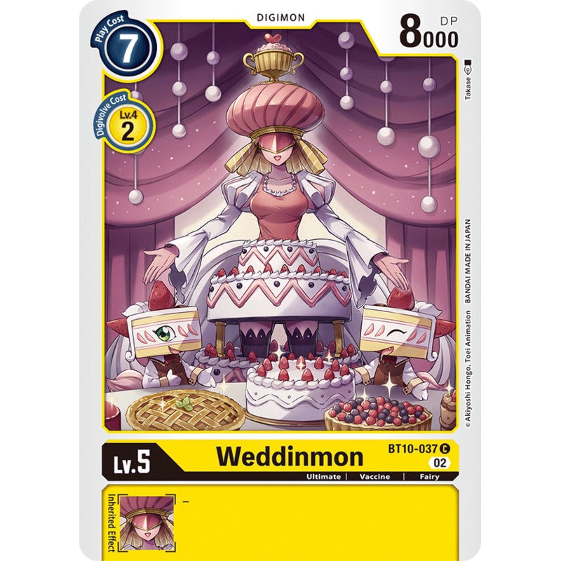 Digimon Card Xros Encounter Weddinmon BT10-037 C