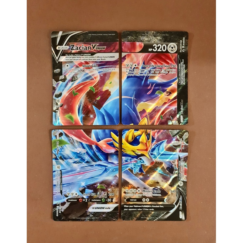 Pokemon Card Zacian V Union SWSH163 SWSH164 SWSH165 SWSH166