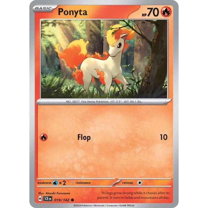 019/142 19/142 Ponyta  Pokemon Card  Stellar Crown Common *MINT*