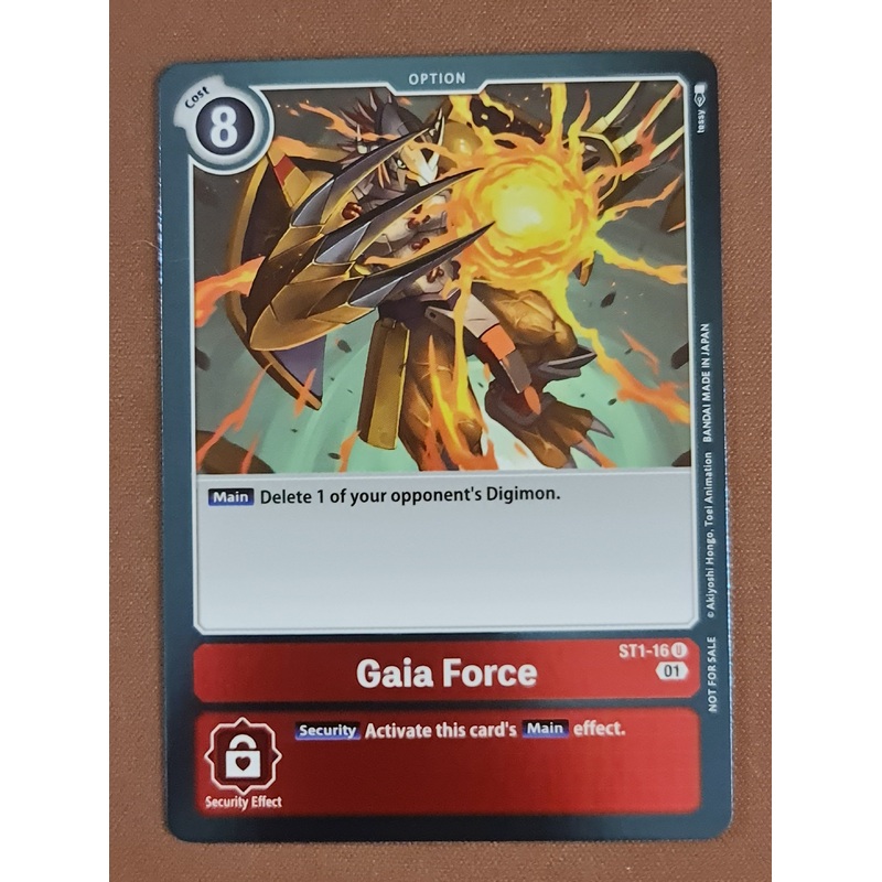 Digimon Card Xros Encounter Gaia Force ST1-16 R