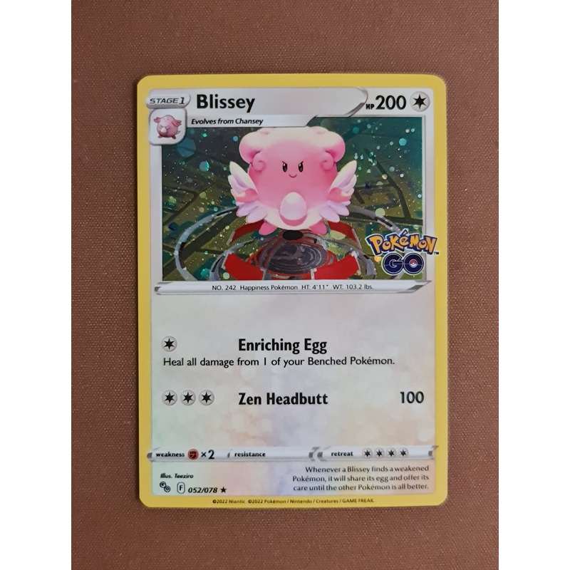 Pokemon Go 52/78 052/078 Blissey *Cosmos* Rare Alternate Holo
