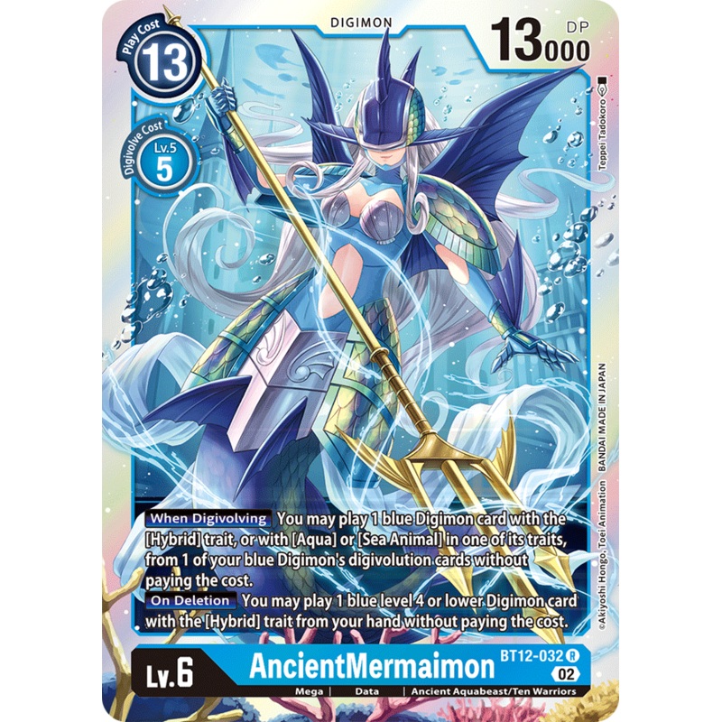Digimon Card Across Time AncientMermaimon BT12-032 R