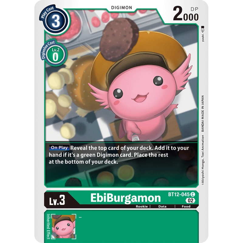 Digimon Card Across Time EbiBurgamon BT12-045 C