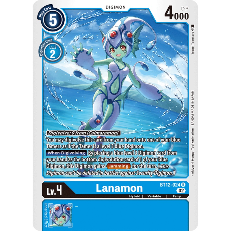 Digimon Card Across Time Lanamon BT12-024 U