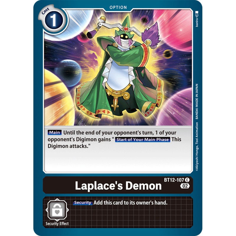 Digimon Card Across Time Laplace’s Demon BT12-107 C