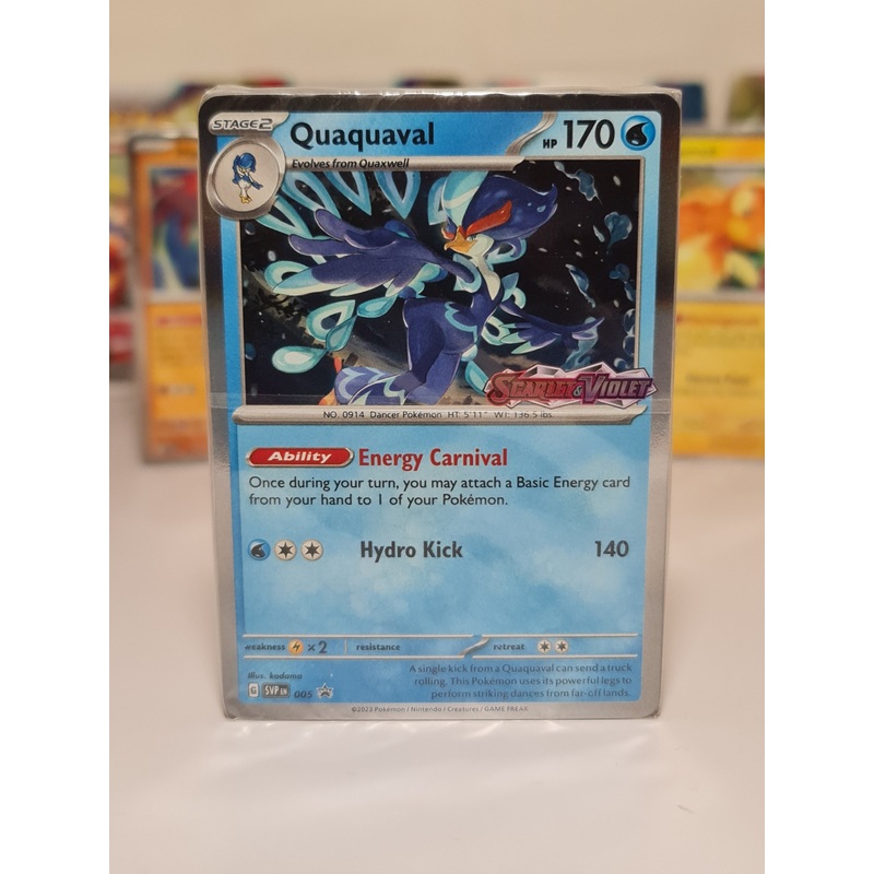 Pokemon Card SEALED SWSH Black Star Promos SVP 005 Quaquaval Prerelease promo
