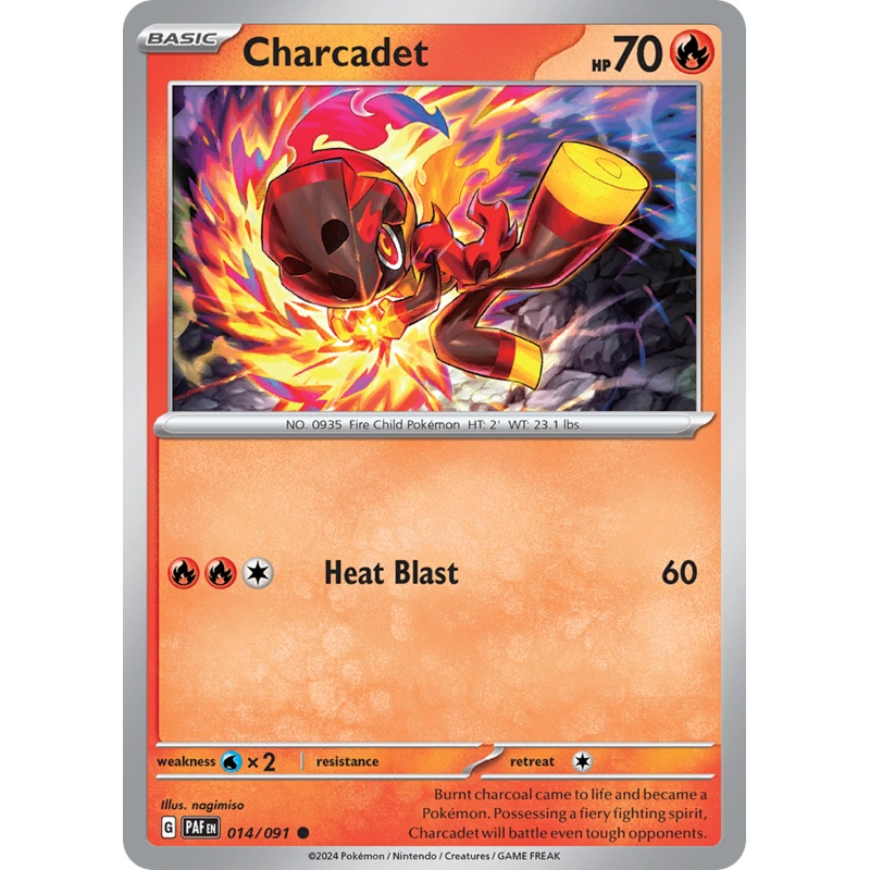 014/091 14/91 Charcadet  Pokemon Card  Paldean Fates Common *MINT*
