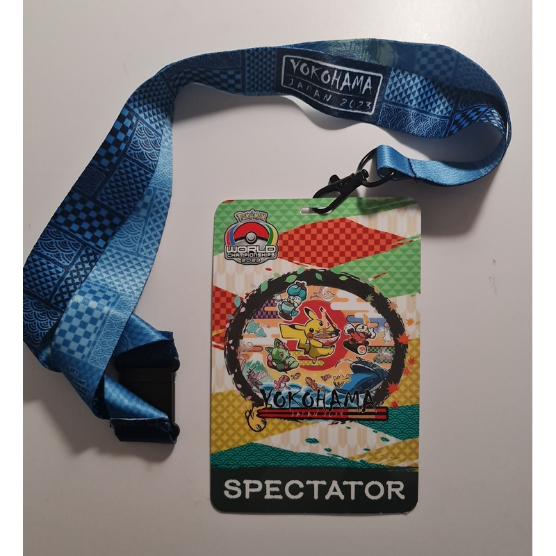 Pokemon World Championship 2023 Spectator Exclusive Badge & Lanyard