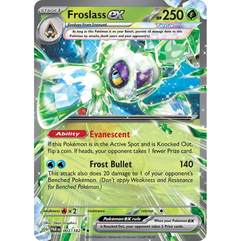 003/182 3/182 Froslass ex  Pokemon Card  Paradox Rift Double Rare *MINT*