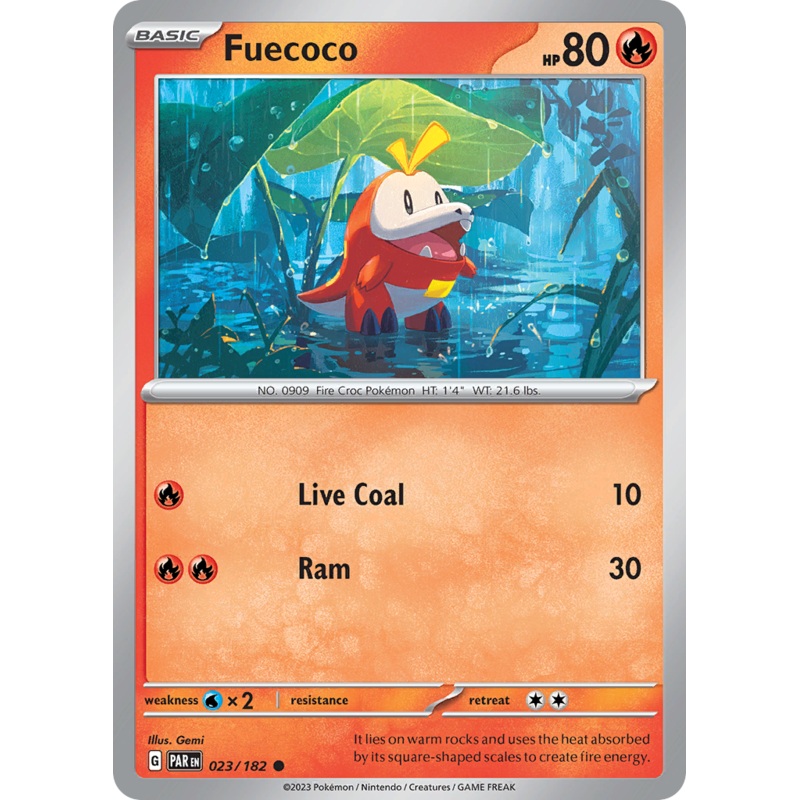 023/182 23/182 Fuecoco  Pokemon Card  Paradox Rift Common *MINT*