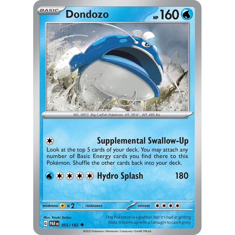 055/182 55/182 Dondozo  Pokemon Card  Paradox Rift Uncommon *MINT*