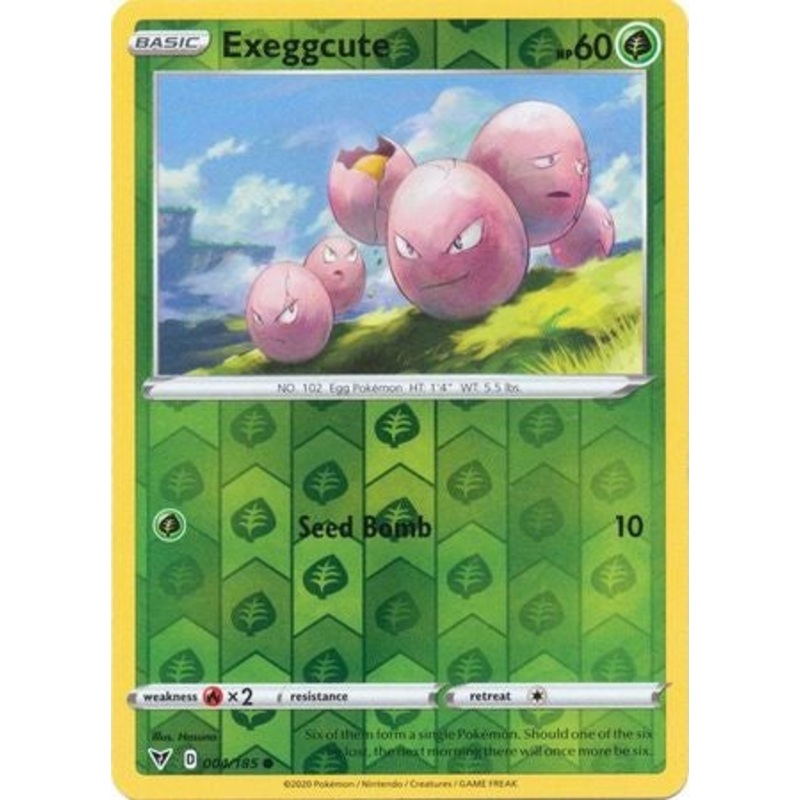 Pokemon Card Vivid Voltage 004/185 4/185 Exeggcute Reverse Holo Common