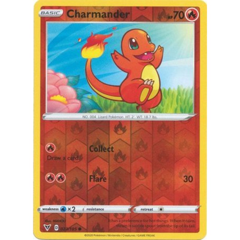 Pokemon Card Vivid Voltage 023/185 23/185 Charmander Reverse Holo Common