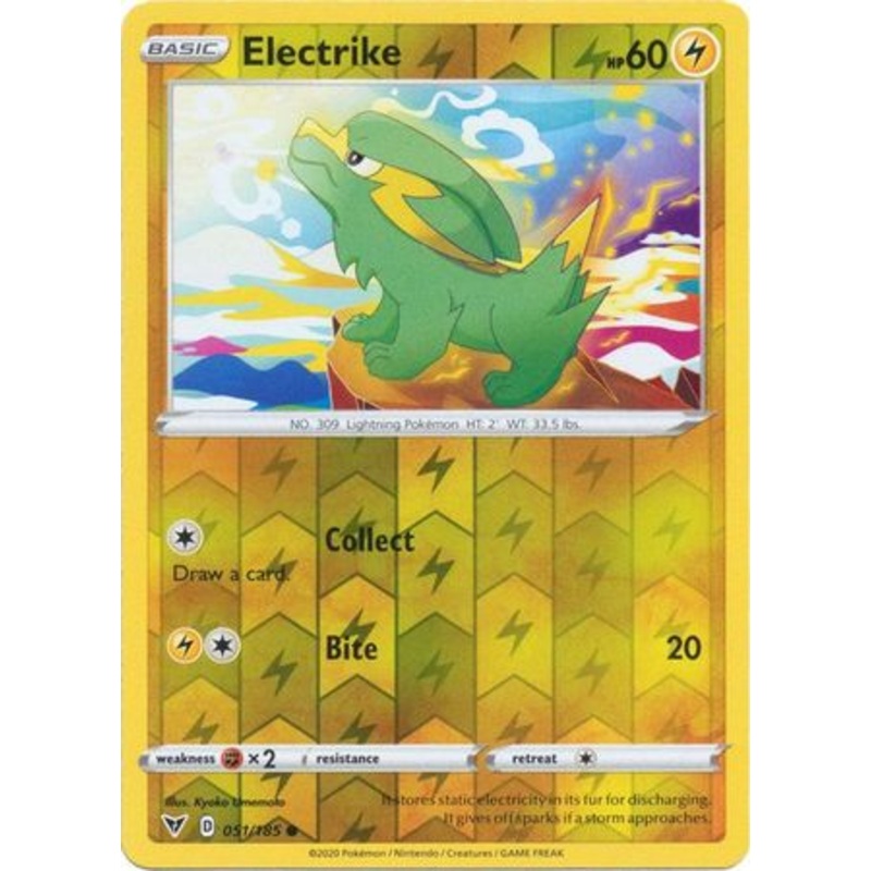 Pokemon Card Vivid Voltage 051/185 51/185 Electrike Reverse Holo Common