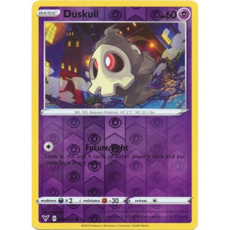 Pokemon Card Vivid Voltage 069/185 69/185 Duskull Reverse Holo Common