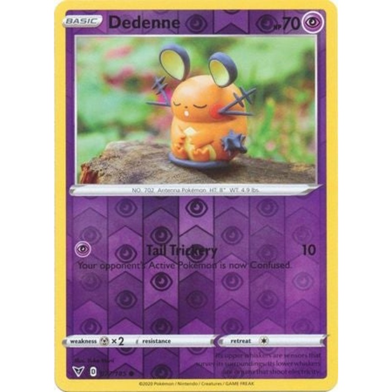 Pokemon Card Vivid Voltage 077/185 77/185 Dedenne Reverse Holo Common