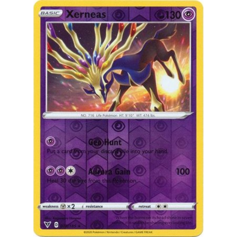 Pokemon Card Vivid Voltage 078/185 78/185 Xerneas Reverse Holo Rare