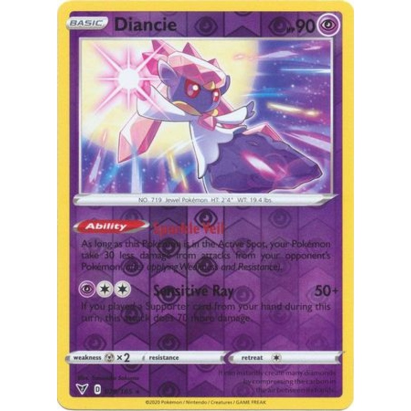 Pokemon Card Vivid Voltage 079/185 79/185 Diancie Reverse Holo Rare