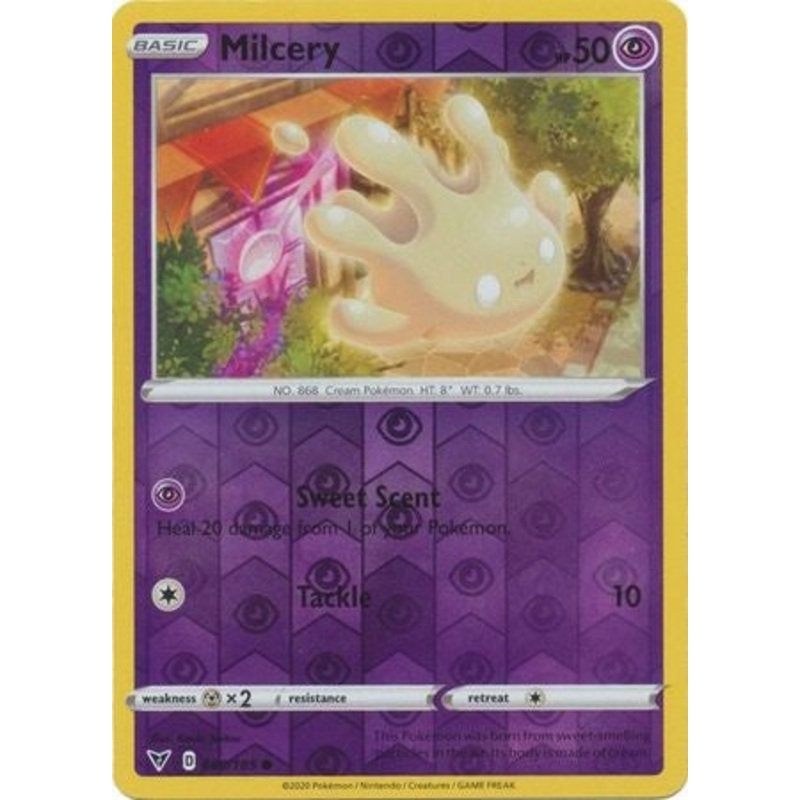 Pokemon Card Vivid Voltage 080/185 80/185 Milcery Reverse Holo Common
