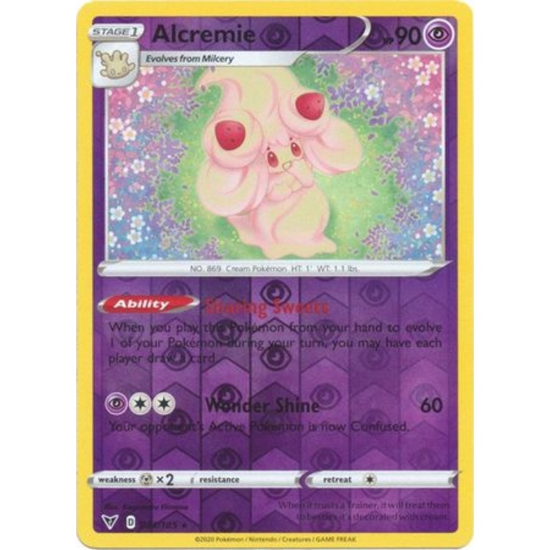 Pokemon Card Vivid Voltage 081/185 81/185 Alcremie Reverse Holo Rare