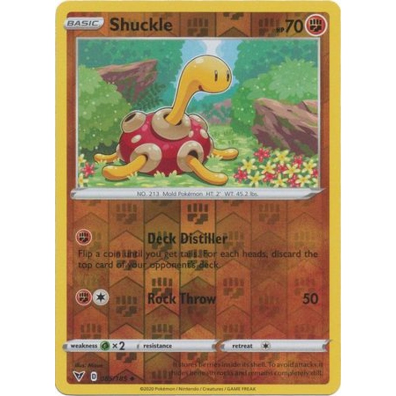 Pokemon Card Vivid Voltage 085/185 85/185 Shuckle Reverse Holo Uncommon