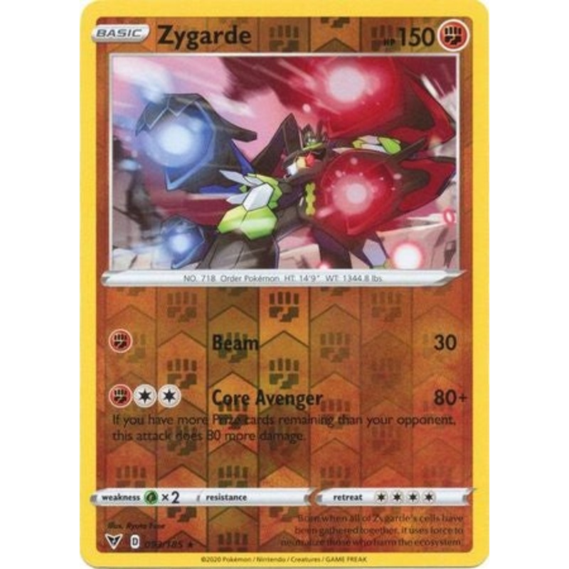 Pokemon Card Vivid Voltage 093/185 93/185 Zygarde Reverse Holo Rare