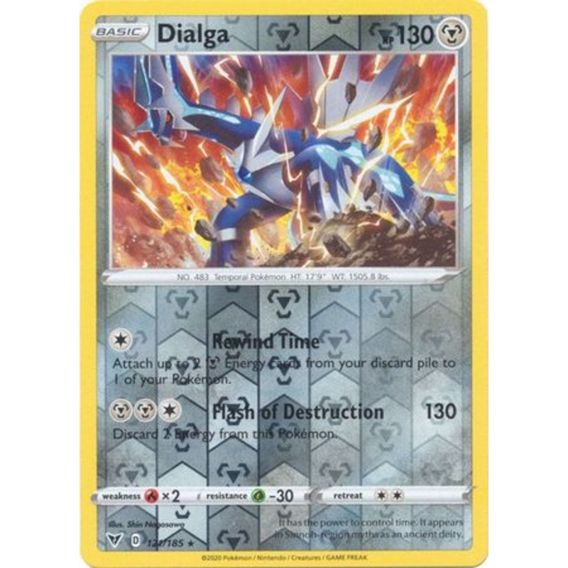 Pokemon Card Vivid Voltage 121/185 121/185 Dialga Reverse Holo Rare