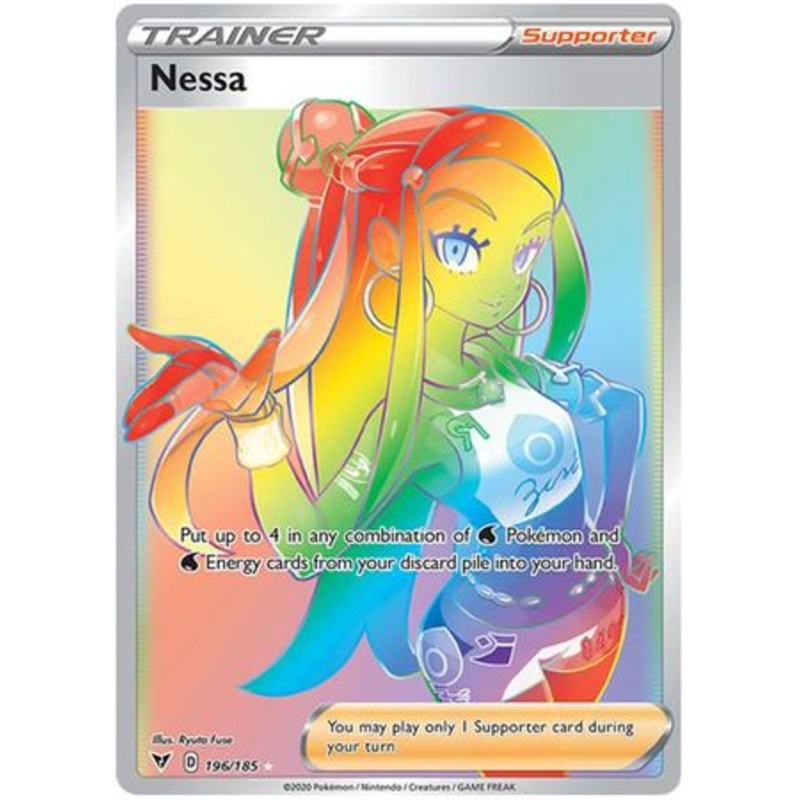 Pokemon Card Vivid Voltage 196/185 Nessa Supporter Hyper Rare