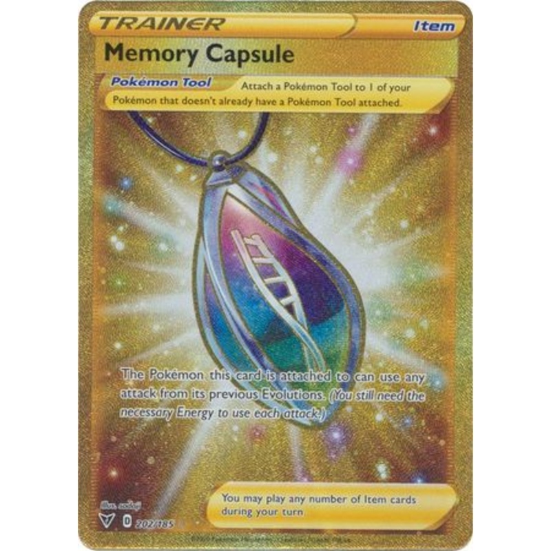 Pokemon Card Vivid Voltage 202/185 Memory Capsule Item Secret Rare