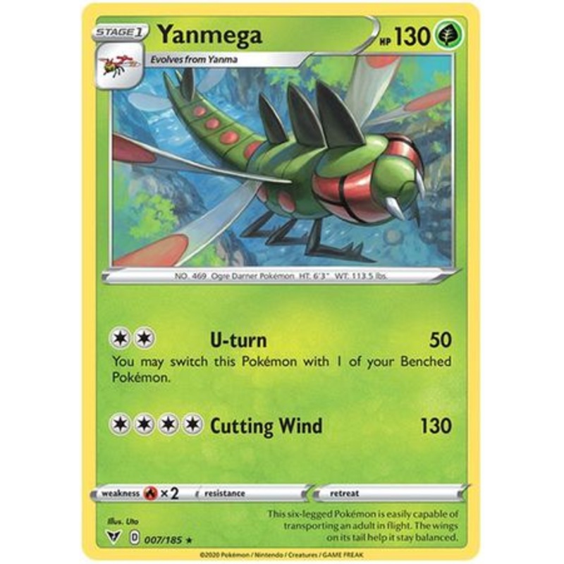 Pokemon Card Vivid Voltage 007/185 7/185 Yanmega Rare