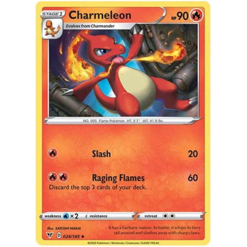Pokemon Card Vivid Voltage 024/185 24/185 Charmeleon Uncommon