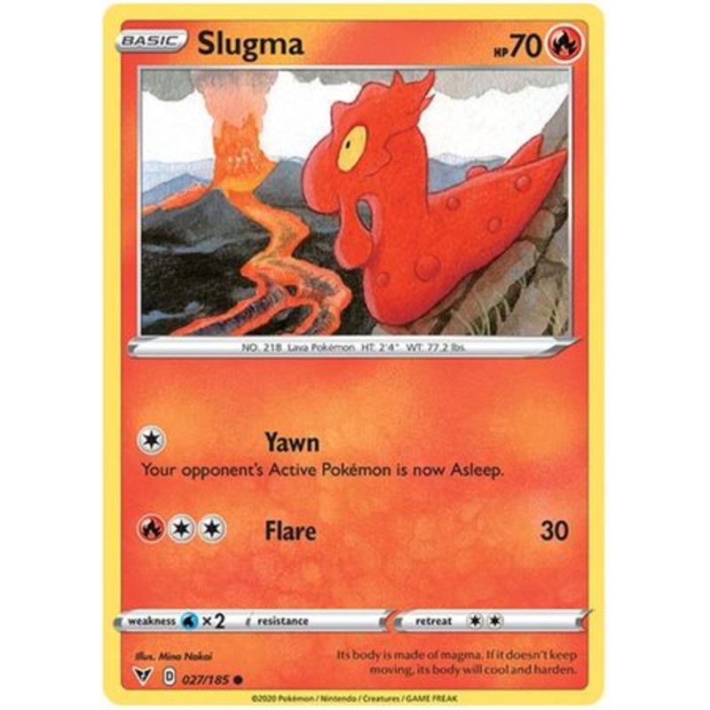 Pokemon Card Vivid Voltage 027/185 27/185 Slugma Common