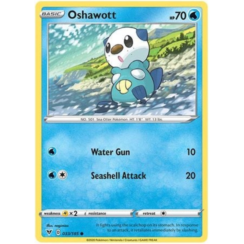 Pokemon Card Vivid Voltage 033/185 33/185 Oshawott Common