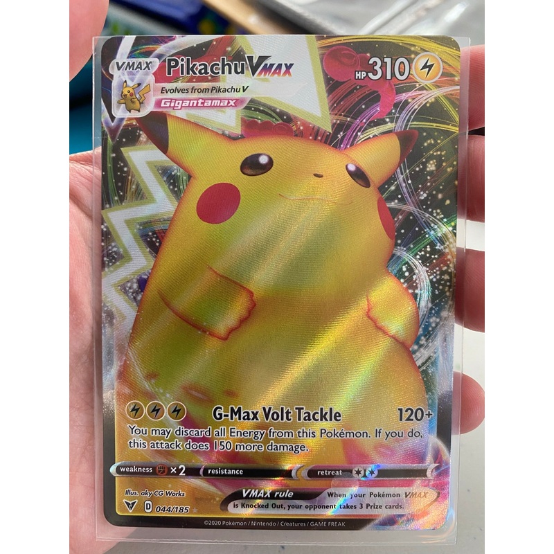 Pokemon Card Vivid Voltage 044/185 44/185 Pikachu VMAX Ultra Rare *M*